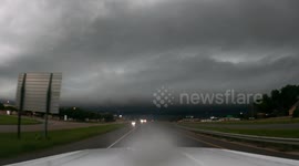 Strong Storm Enters Waco, TX