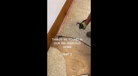 'Murder cover-up?': Couple find old polaroids and clothes STUFFED in WALLS while renovating 'haunted' 150-year-old home Part 2/5