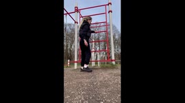 Morning warm-up in the fresh air