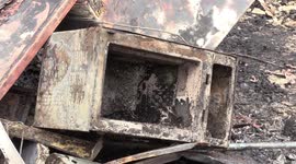 Aftermath Of Favela fire in the city of Sao Paulo, Brazil