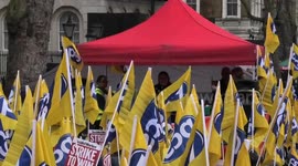 PCS strike rally outside Downing Street