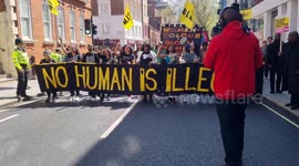 Just Stop Oil & BLM march to whitehall