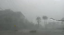 North Palm Beach hit by destructive tornado for second consecutive day causing widespread damage and power outages