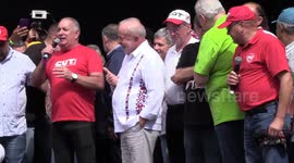 President Lula participates in the celebration of Labor Day in Sao Paulo, Brazil