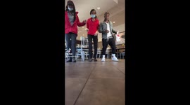 Kirk Franklin going viral with two Chick-Fa-La employees in Metro-Atlanta. Chick-fa-La located in Vine City.