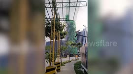 Giant statue is set to be world's tallest lighting projection art installation