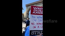 US: WGA Film And TV Writers Go On Strike In Hollywood 5
