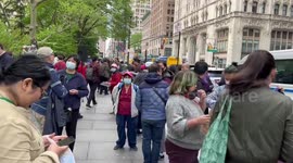 May Day Rally in New York, NY, USA