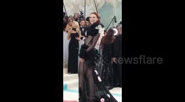 Karen Elson Appears At Met Gala 2023 In NY, USA