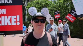 Interview with write during first day of Writers Strike