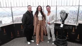 NY: Prabal Gurung and Eva Chen visit The Empire State Building