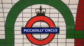A special Royal London Underground Roundall in Picadilly Circus Station
