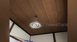 Light sways during magnitude 6.3 earthquake in central Japan