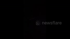 Starlink Satellites in The Sky Above Gibraltar