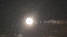 Full Moon for the Coronation weekend tonight in the sky it's large