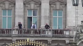 Buckingham Palace balcony ready for King’s appearance