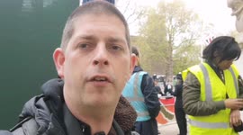 Newsflare covering reporter talks about the atmosphere down the Mall as huge numbers of people turn out for the Coronation