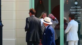 Charles the Third makes last private visit to his new town of Nansledan, still Prince of Wales as days before Queens death. Cornwall UK