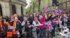 Anti Royalists, Protest during King Charles III Coronation Procession in Trafalgar Square.