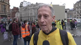Human rights campaigner Peter Tatchell angry after members of protest group arrested before Coronation demo