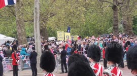 Protestors try to disrupt the Coronation in The Mall