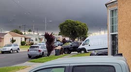 Two EF0 tornadoes hit Carson and Compton, causing minor damage to buildings and vehicles