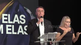 Bolsonaro and his Wife Attend Women's PL Event in Sao Paulo, Brazil