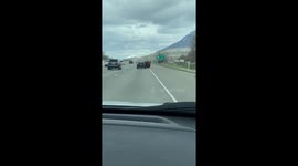 Beanbag Chair Bewilderment on the Freeway