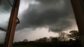 Captivating Time-Lapse Footage by Photographer Reveals Dramatic Stormy Sky in Lincolnshire, UK