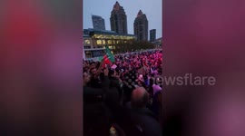 Imran Khan supporters protest in in Pakastin against arrest of former PM