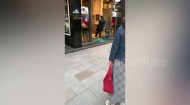 Shocking moment masked robbers raid Rolex watch shop in Tokyo, Japan