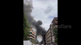 Explosion rocks Milan, Italy, leaving multiple cars on fire