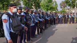 Strengthened police security in Supreme Court of Islamabad, Pakistan