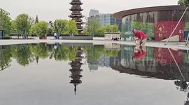 Underground Art Space of Longhua Pagoda in Shanghai, China