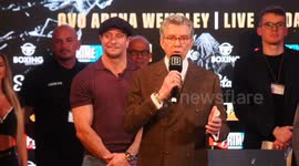 KSI and Joe Fournier engage in heated verbal exchange and shoving match at final face-off before fight night