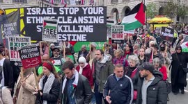 Hundreds descend on London to support Palestinians ahead of Nakba anniversary
