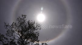 Stunning solar halo spotted in Yichang, China