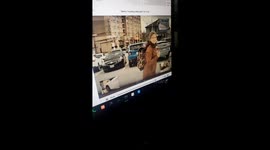 Woman Bends License Plate for Unknown Reason