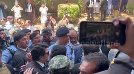 Imran Khan's bail hearing in High Court and women police on duty in Islamabad, Pakistan