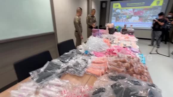 Cops inspect $30k worth of banned sex toys after large seizure in Bangkok - Buy, Sell or Upload Video Content with Newsflare