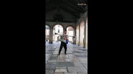 10-year breakdance veteran is a natural at Acro Staff & Contact Staff *INSPIRING*