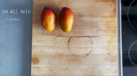 Cooking the recipe for a Mango Ceviche with all the steps and ingredients needed