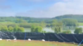 UK: Huge sinkhole opens up above a tunnel built for the HS2 high speed rail line