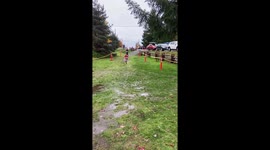 Kid's first-ever trail race ALMOST spoiled by a last-second blooper