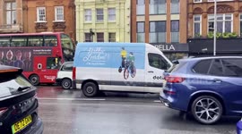 A Met Police Special Escort Group Seen Leading An Embassy Convoy To Kensington Palace Gardens