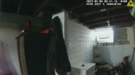 Stunned cops find tall suspect hiding in tiny clothes dryer during drug bust in Ohio