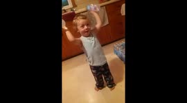 I work out! I work out! Kids do the cutest things ever!!!