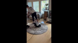 When Your Son Won't Let You Vacuum