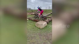 Meet the siblings who are winning trophies in the motorcycle world - at the ages of 8 and 6