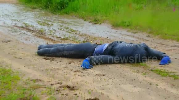 For this video, we made one huge mannequin, 2 meters tall and weighing 50 kg, so that we could shoot him down with a car at speed! Let’s watch what will happen to him !?